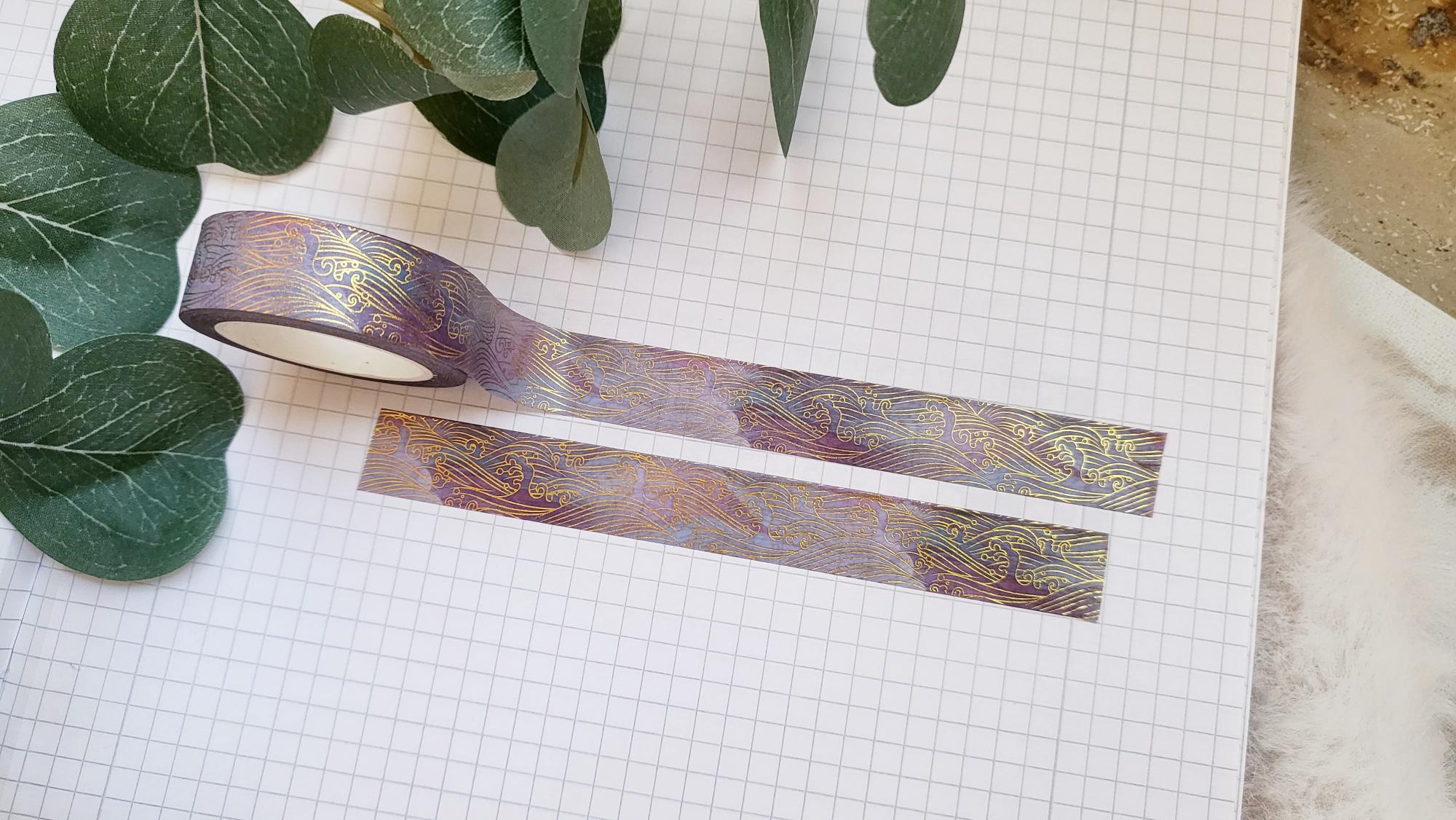 Washi Tape Wellen Aquarell